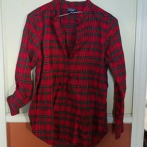 Flannel  3/4 Button
